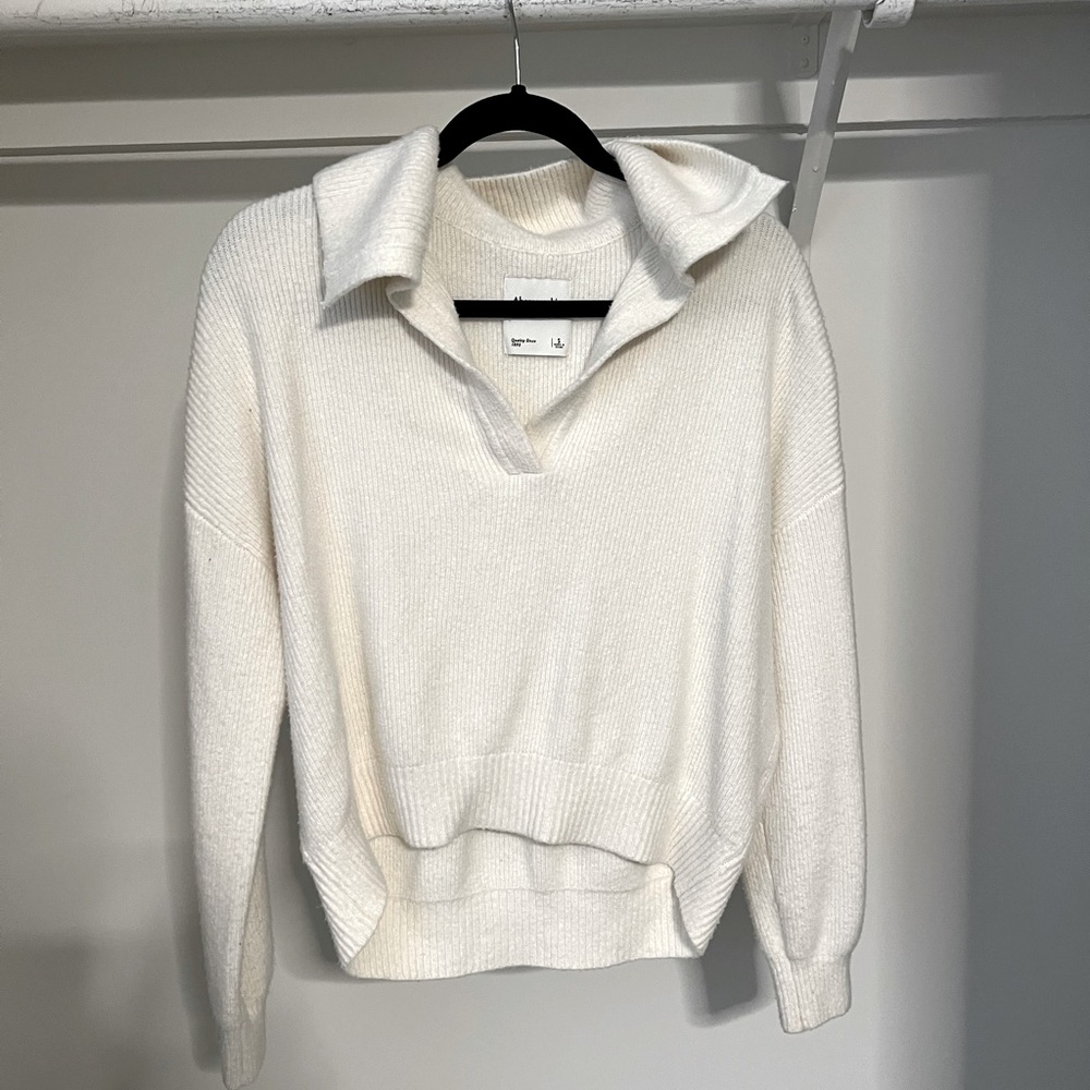 Abercrombie White Sweater